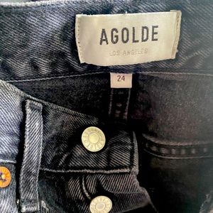 NWOTAGolde 90’s mid rise loose jeans- blk/grey size 24-favorite with cropped top